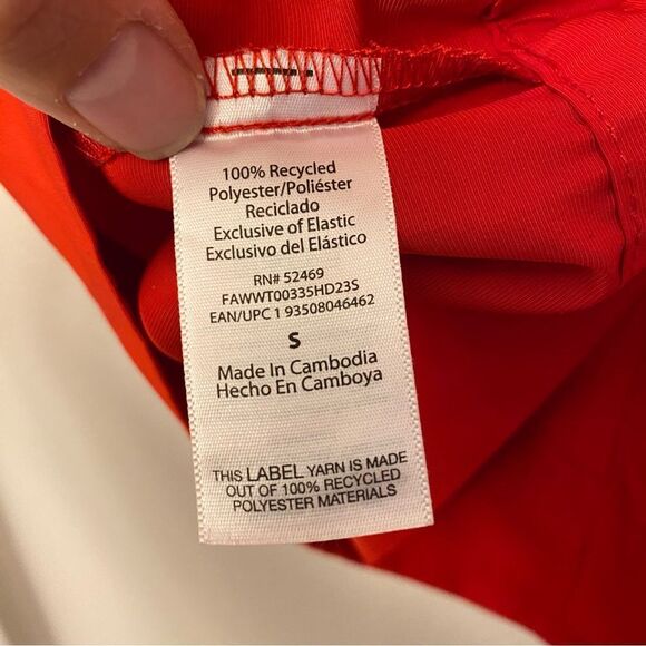 Free Assembly Square Neck Peplum smocked peasant puff sleeve red blouse - S - Picture 8 of 10